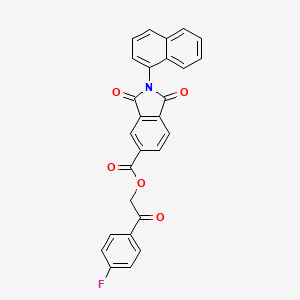 2-(4-FLUOROPHENYL)-2-OXOETHYL 2-(NAPHTHALEN-1-YL)-1,3-DIOXOISOINDOLE-5-CARBOXYLATE