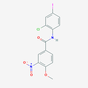 N-(2-chloro-4-iodophenyl)-4-methoxy-3-nitrobenzamide