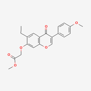 methyl {[6-ethyl-3-(4-methoxyphenyl)-4-oxo-4H-chromen-7-yl]oxy}acetate