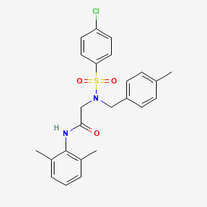 N~2~-[(4-chlorophenyl)sulfonyl]-N~1~-(2,6-dimethylphenyl)-N~2~-(4-methylbenzyl)glycinamide