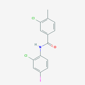 3-chloro-N-(2-chloro-4-iodophenyl)-4-methylbenzamide