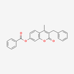 3-benzyl-4-methyl-2-oxo-2H-chromen-7-yl benzoate