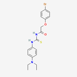 2-(4-bromophenoxy)-N-({[4-(diethylamino)phenyl]amino}carbonothioyl)acetamide