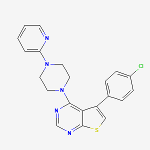 5-(4-Chlorophenyl)-4-[4-(pyridin-2-yl)piperazin-1-yl]thieno[2,3-d]pyrimidine