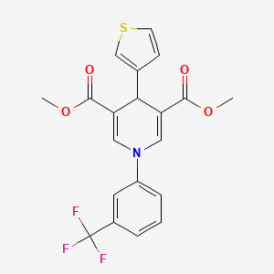 3,5-DIMETHYL 4-(THIOPHEN-3-YL)-1-[3-(TRIFLUOROMETHYL)PHENYL]-1,4-DIHYDROPYRIDINE-3,5-DICARBOXYLATE