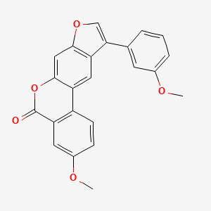 3-methoxy-10-(3-methoxyphenyl)-5H-benzo[c]furo[3,2-g]chromen-5-one