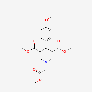 3,5-DIMETHYL 4-(4-ETHOXYPHENYL)-1-(2-METHOXY-2-OXOETHYL)-1,4-DIHYDROPYRIDINE-3,5-DICARBOXYLATE