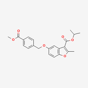 PROPAN-2-YL 5-{[4-(METHOXYCARBONYL)PHENYL]METHOXY}-2-METHYL-1-BENZOFURAN-3-CARBOXYLATE