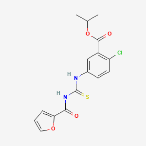 Propan-2-yl 2-chloro-5-{[(furan-2-ylcarbonyl)carbamothioyl]amino}benzoate