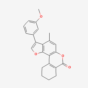 3-(3-methoxyphenyl)-4-methyl-8,9,10,11-tetrahydro-7H-benzo[c]furo[2,3-f]chromen-7-one