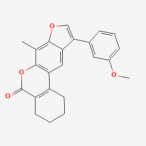 10-(3-methoxyphenyl)-7-methyl-1,2,3,4-tetrahydro-5H-benzo[c]furo[3,2-g]chromen-5-one