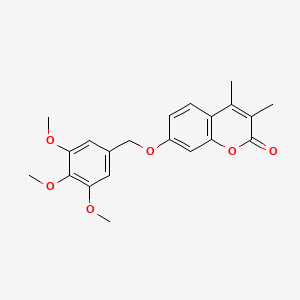 3,4-dimethyl-7-[(3,4,5-trimethoxybenzyl)oxy]-2H-chromen-2-one