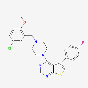 4-[4-(5-Chloro-2-methoxybenzyl)piperazin-1-yl]-5-(4-fluorophenyl)thieno[2,3-d]pyrimidine