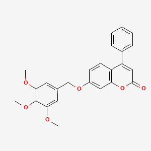 4-phenyl-7-[(3,4,5-trimethoxybenzyl)oxy]-2H-chromen-2-one