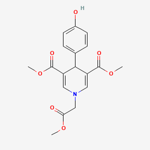 3,5-DIMETHYL 4-(4-HYDROXYPHENYL)-1-(2-METHOXY-2-OXOETHYL)-1,4-DIHYDROPYRIDINE-3,5-DICARBOXYLATE