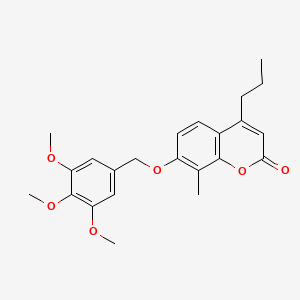 8-methyl-4-propyl-7-[(3,4,5-trimethoxybenzyl)oxy]-2H-chromen-2-one