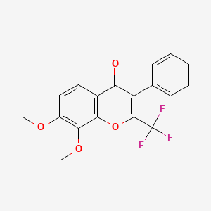 7,8-dimethoxy-3-phenyl-2-(trifluoromethyl)-4H-chromen-4-one