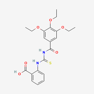 2-({[(3,4,5-Triethoxyphenyl)carbonyl]carbamothioyl}amino)benzoic acid