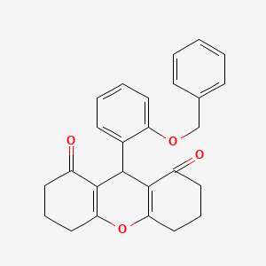 9-[2-(benzyloxy)phenyl]-3,4,5,6,7,9-hexahydro-1H-xanthene-1,8(2H)-dione