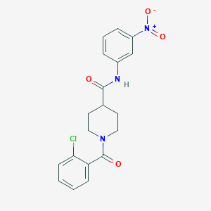 1-(2-chlorobenzoyl)-N-(3-nitrophenyl)-4-piperidinecarboxamide