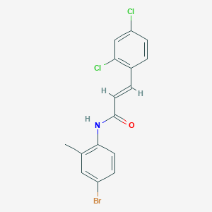 (2E)-N-(4-bromo-2-methylphenyl)-3-(2,4-dichlorophenyl)prop-2-enamide