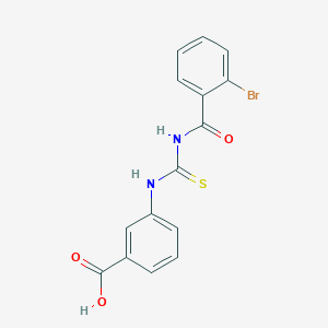 3-({[(2-BROMOPHENYL)FORMAMIDO]METHANETHIOYL}AMINO)BENZOIC ACID