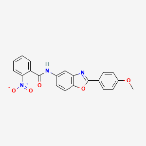 N-[2-(4-methoxyphenyl)-1,3-benzoxazol-5-yl]-2-nitrobenzamide