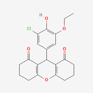 9-(3-chloro-5-ethoxy-4-hydroxyphenyl)-3,4,5,6,7,9-hexahydro-1H-xanthene-1,8(2H)-dione