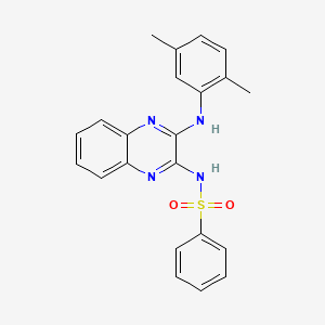 N-{3-[(2,5-dimethylphenyl)amino]quinoxalin-2-yl}benzenesulfonamide