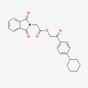 [2-(4-Cyclohexylphenyl)-2-oxoethyl] 2-(1,3-dioxoisoindol-2-yl)acetate