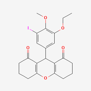 9-(3-ethoxy-5-iodo-4-methoxyphenyl)-3,4,5,6,7,9-hexahydro-1H-xanthene-1,8(2H)-dione