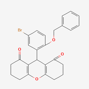 9-[2-(benzyloxy)-5-bromophenyl]-3,4,5,6,7,9-hexahydro-1H-xanthene-1,8(2H)-dione