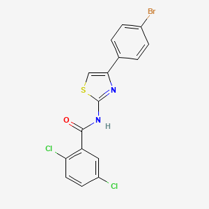 N-[4-(4-bromophenyl)-1,3-thiazol-2-yl]-2,5-dichlorobenzamide