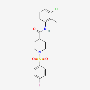 N-(3-chloro-2-methylphenyl)-1-((4-fluorophenyl)sulfonyl)piperidine-4-carboxamide