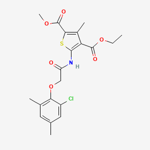 4-Ethyl 2-methyl 5-{[(2-chloro-4,6-dimethylphenoxy)acetyl]amino}-3-methylthiophene-2,4-dicarboxylate