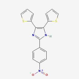 2-(4-nitrophenyl)-4,5-di-2-thienyl-1H-imidazole