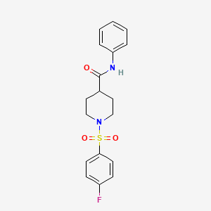 1-(4-Fluorobenzenesulfonyl)-N-phenylpiperidine-4-carboxamide