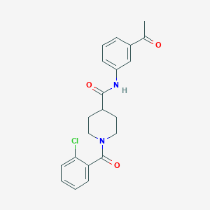 N-(3-acetylphenyl)-1-(2-chlorobenzoyl)piperidine-4-carboxamide