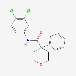 N-(3,4-dichlorophenyl)-4-phenyloxane-4-carboxamide