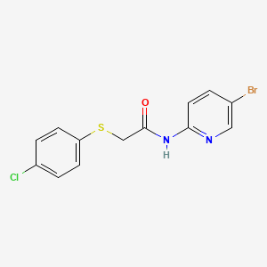 N-(5-bromopyridin-2-yl)-2-[(4-chlorophenyl)sulfanyl]acetamide