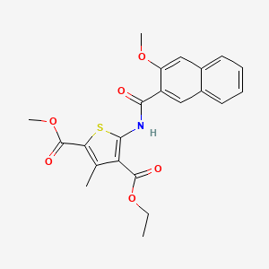 4-ethyl 2-methyl 5-[(3-methoxy-2-naphthoyl)amino]-3-methyl-2,4-thiophenedicarboxylate