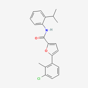 5-(3-chloro-2-methylphenyl)-N-(2-isopropylphenyl)-2-furamide