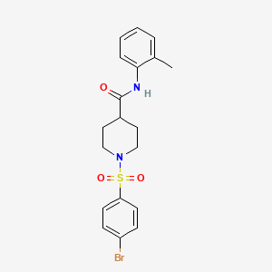 1-[(4-bromophenyl)sulfonyl]-N-(2-methylphenyl)piperidine-4-carboxamide