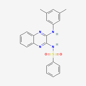 N-{3-[(3,5-dimethylphenyl)amino]quinoxalin-2-yl}benzenesulfonamide