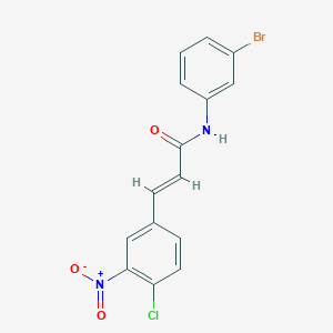 (E)-N-(3-bromophenyl)-3-(4-chloro-3-nitrophenyl)prop-2-enamide