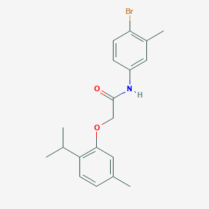 N-(4-bromo-3-methylphenyl)-2-(2-isopropyl-5-methylphenoxy)acetamide