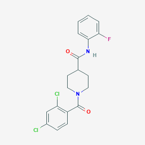 1-[(2,4-dichlorophenyl)carbonyl]-N-(2-fluorophenyl)piperidine-4-carboxamide