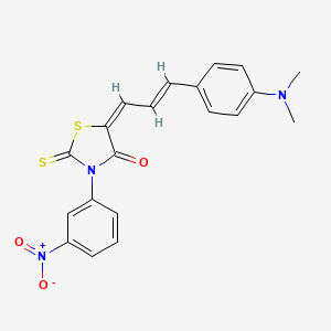 5-{3-[4-(dimethylamino)phenyl]-2-propen-1-ylidene}-3-(3-nitrophenyl)-2-thioxo-1,3-thiazolidin-4-one