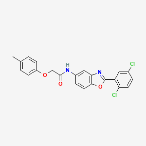 N-[2-(2,5-dichlorophenyl)-1,3-benzoxazol-5-yl]-2-(4-methylphenoxy)acetamide