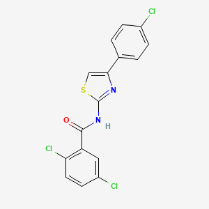 2,5-dichloro-N-[4-(4-chlorophenyl)-1,3-thiazol-2-yl]benzamide